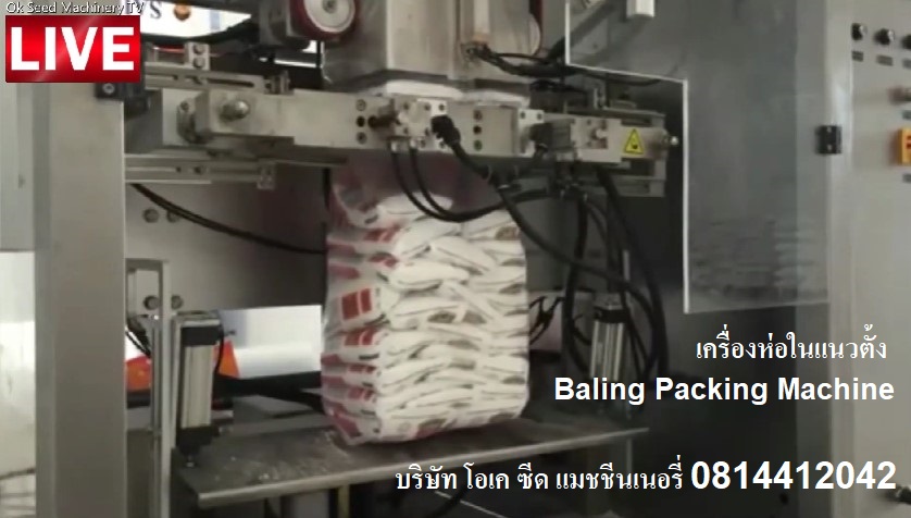 ขายเครื่องบรรจุถุงเล็กในถุงใหญ่ เครื่องห่อในแนวตั้ง Baling Packing